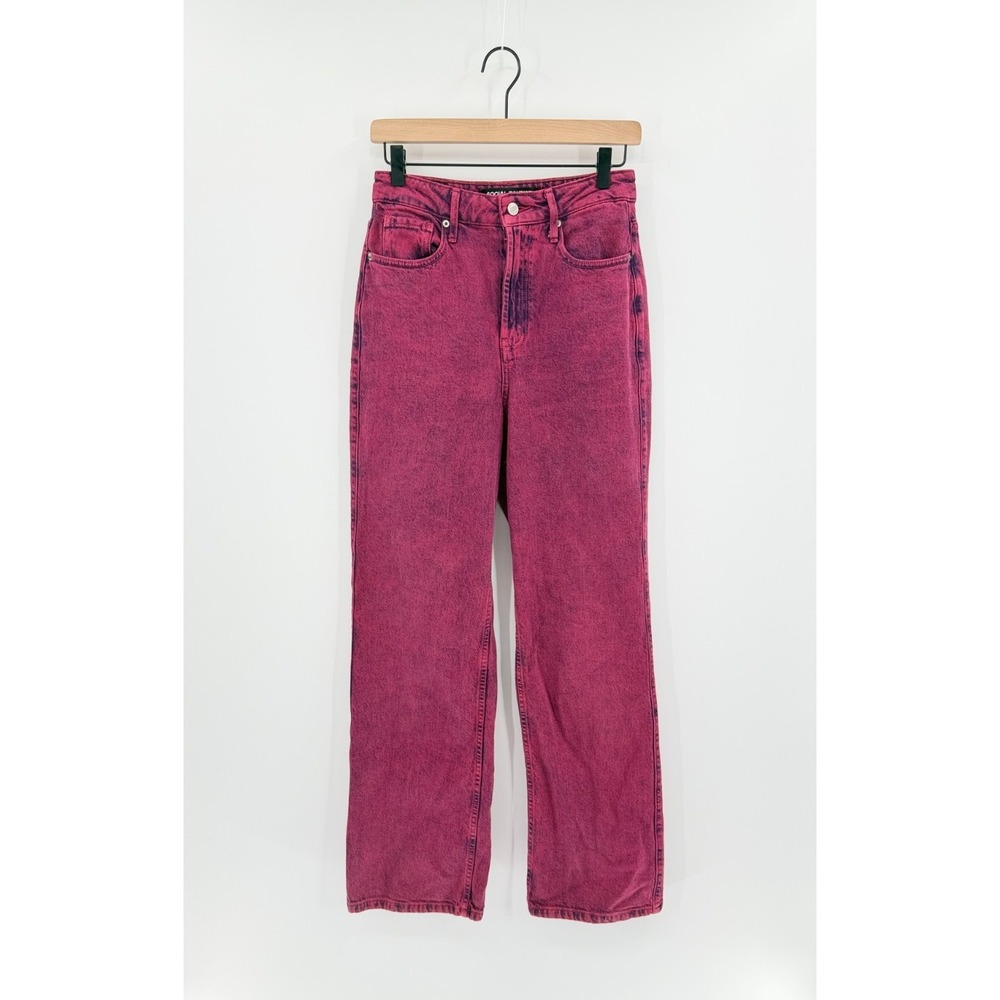 Social Tourist Ultra High Rise Baggy Womens Jeans Pink W25 1R Streetwear